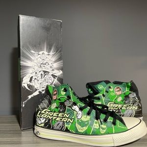 Converse Classic Hi Top- Green Lantern